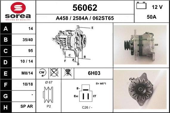 EAI 56062 - Alternatore autozon.pro