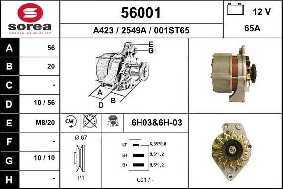 EAI 56001 - Alternatore autozon.pro