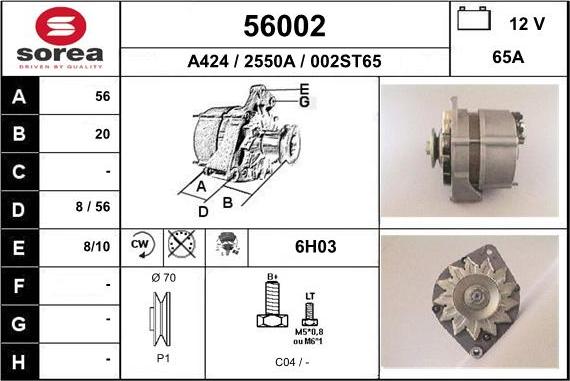 EAI 56002 - Alternatore autozon.pro