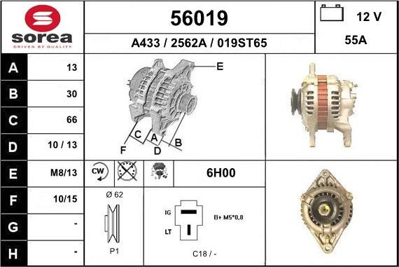 EAI 56019 - Alternatore autozon.pro