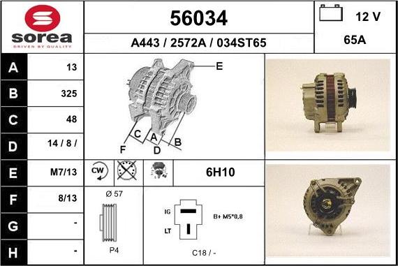 EAI 56034 - Alternatore autozon.pro