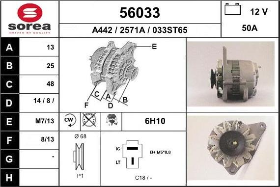 EAI 56033 - Alternatore autozon.pro