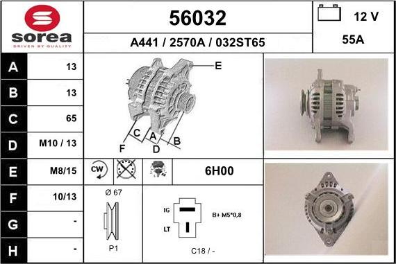 EAI 56032 - Alternatore autozon.pro