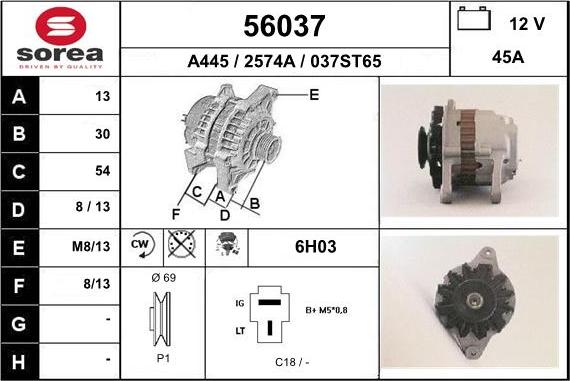 EAI 56037 - Alternatore autozon.pro