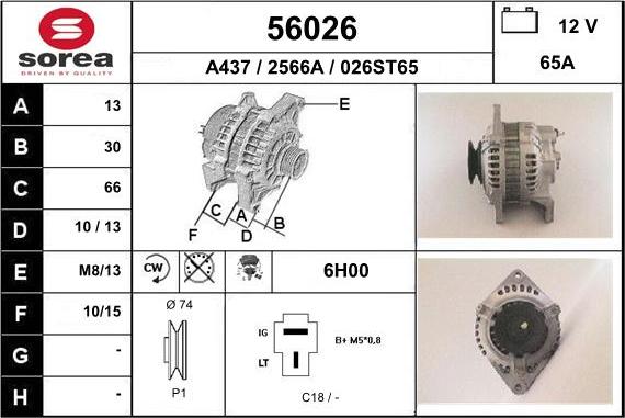 EAI 56026 - Alternatore autozon.pro