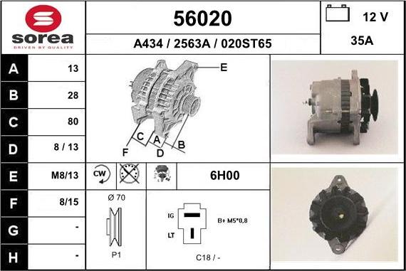 EAI 56020 - Alternatore autozon.pro