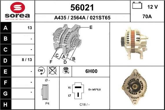 EAI 56021 - Alternatore autozon.pro