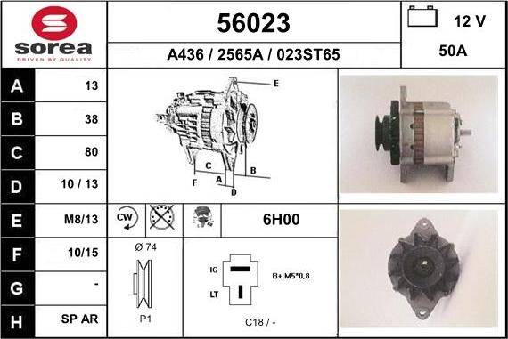 EAI 56023 - Alternatore autozon.pro