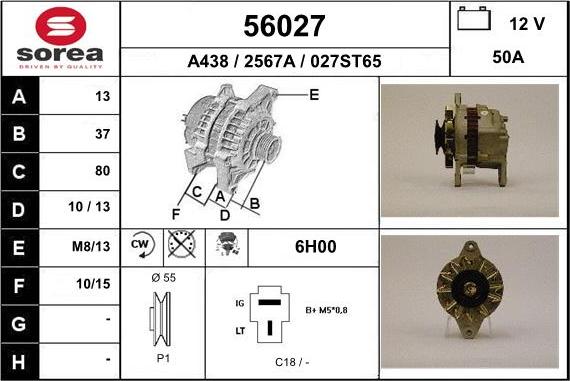 EAI 56027 - Alternatore autozon.pro