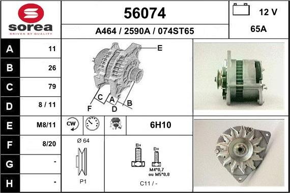 EAI 56074 - Alternatore autozon.pro