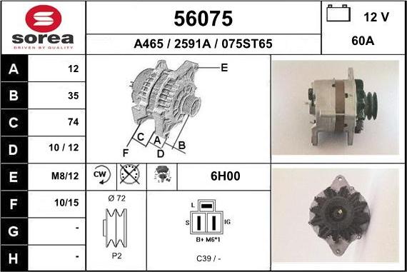 EAI 56075 - Alternatore autozon.pro