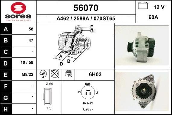 EAI 56070 - Alternatore autozon.pro