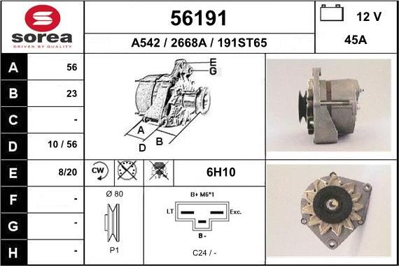 EAI 56191 - Alternatore autozon.pro