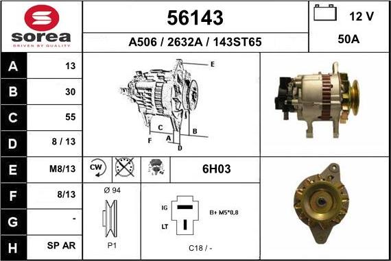 EAI 56143 - Alternatore autozon.pro