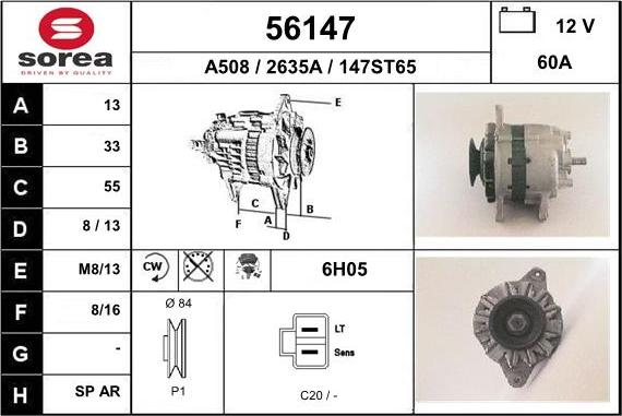 EAI 56147 - Alternatore autozon.pro