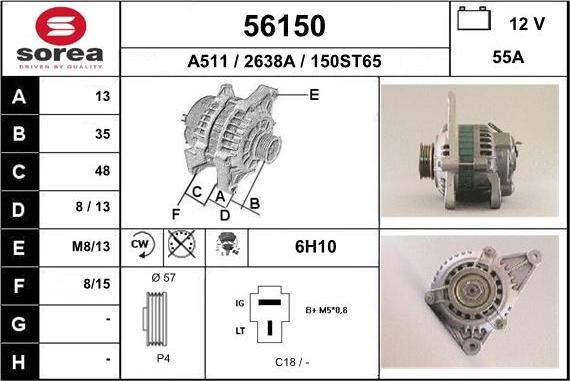 EAI 56150 - Alternatore autozon.pro