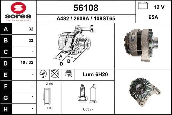 EAI 56108 - Alternatore autozon.pro