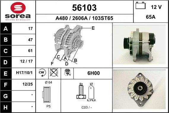 EAI 56103 - Alternatore autozon.pro