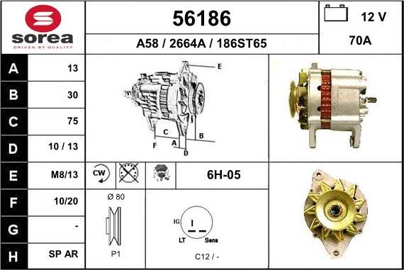 EAI 56186 - Alternatore autozon.pro