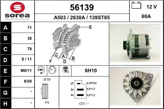 EAI 56139 - Alternatore autozon.pro