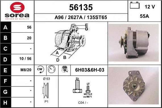 EAI 56135 - Alternatore autozon.pro