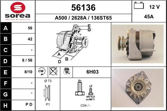 EAI 56136 - Alternatore autozon.pro