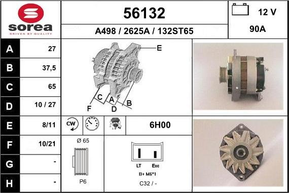 EAI 56132 - Alternatore autozon.pro