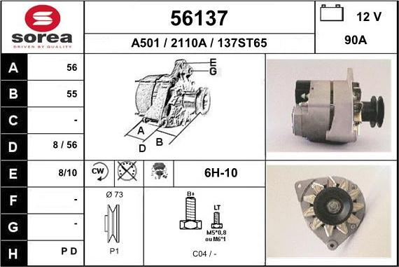 EAI 56137 - Alternatore autozon.pro