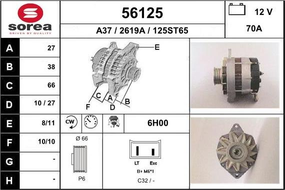 EAI 56125 - Alternatore autozon.pro