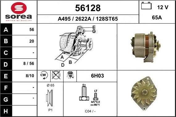 EAI 56128 - Alternatore autozon.pro