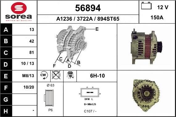 EAI 56894 - Alternatore autozon.pro