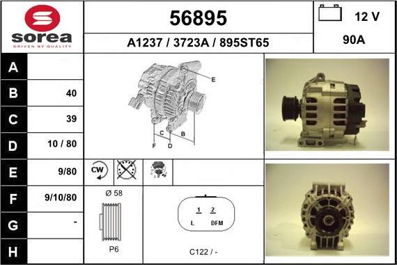 EAI 56895 - Alternatore autozon.pro