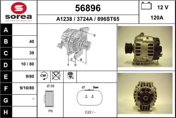 EAI 56896 - Alternatore autozon.pro