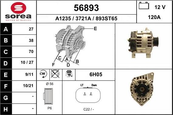 EAI 56893 - Alternatore autozon.pro