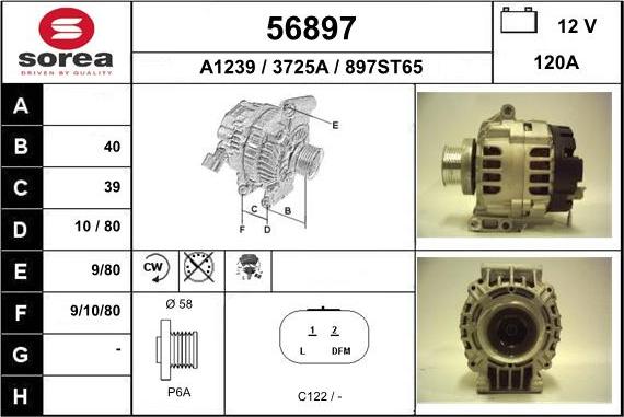 EAI 56897 - Alternatore autozon.pro