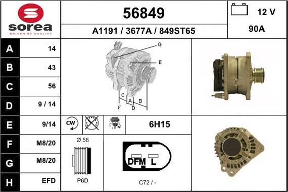 EAI 56849 - Alternatore autozon.pro