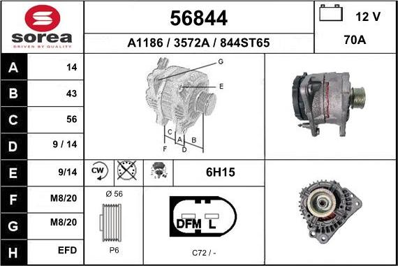 EAI 56844 - Alternatore autozon.pro