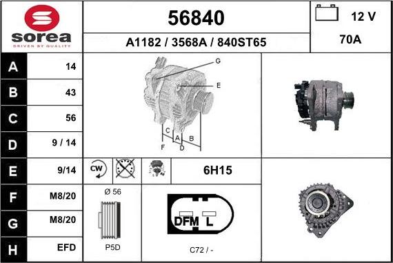 EAI 56840 - Alternatore autozon.pro