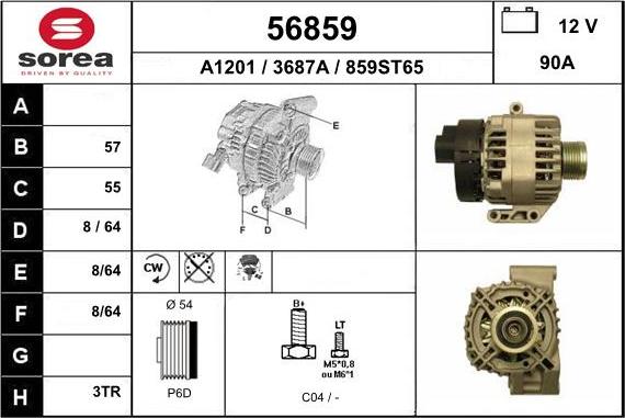 EAI 56859 - Alternatore autozon.pro