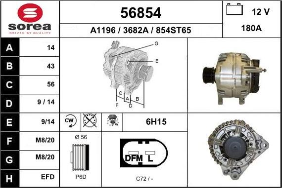 EAI 56854 - Alternatore autozon.pro