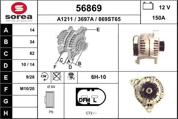 EAI 56869 - Alternatore autozon.pro