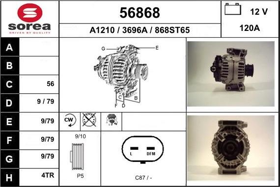 EAI 56868 - Alternatore autozon.pro