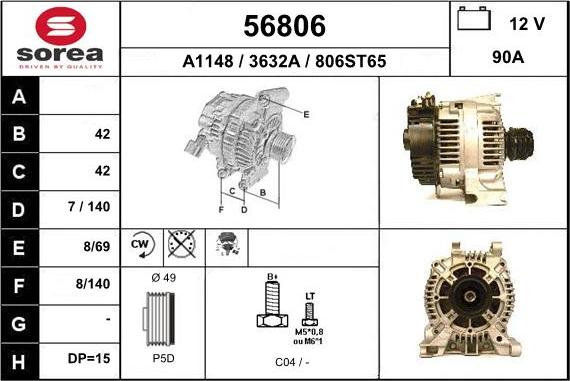 EAI 56806 - Alternatore autozon.pro