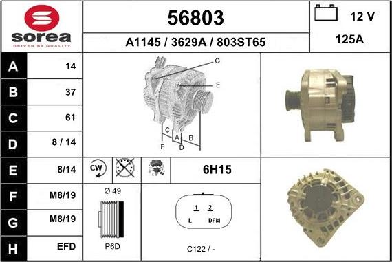 EAI 56803 - Alternatore autozon.pro