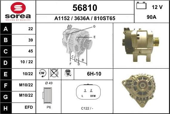 EAI 56810 - Alternatore autozon.pro