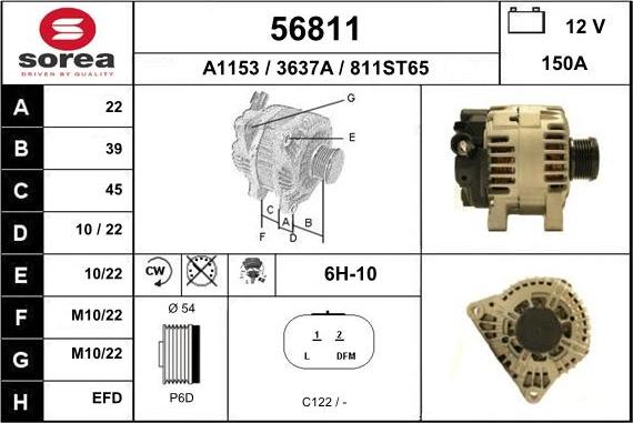 EAI 56811 - Alternatore autozon.pro