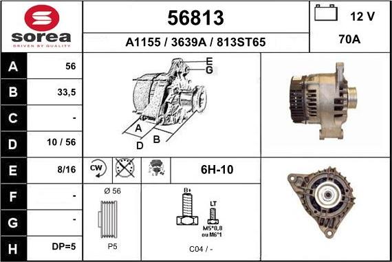 EAI 56813 - Alternatore autozon.pro