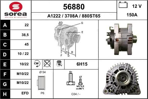 EAI 56880 - Alternatore autozon.pro