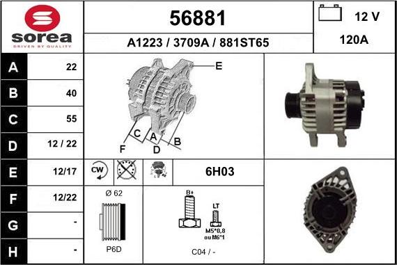 EAI 56881 - Alternatore autozon.pro