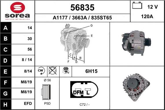 EAI 56835 - Alternatore autozon.pro